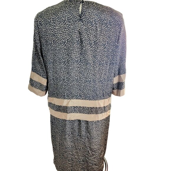 Vintage 70s Animal Print Set Women Plus 22 Black Gold Blouse Top Skirt Formal 2X - Picture 4 of 16